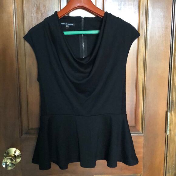 Cable and Gauge | Peplum Short Sleeve Top Size S - Picture 8 of 8